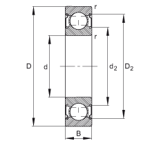  6200-C-2Z, ڲṹC  DIN 625-1 ׼Ҫߴ磬϶ܷ