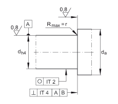 ǽӴ BSB030062-2RS-T, 򣬽Ӵ a = 60㣬ƹഽܷ