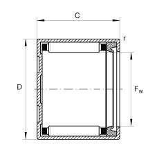 ʽѹȦ BCH2212-P, ˫ഽܷ⣬ϵУ ABMA 18.2 - 1982Ӣ