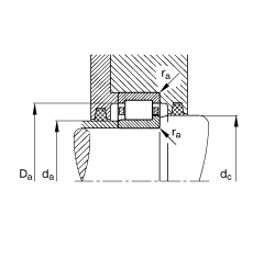 Բ NJ2326-E-M1,  DIN 5412-1 ׼Ҫߴ, 붨λ, ɷ, ּ