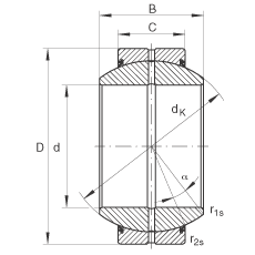 ؽ GE100-FO-2RS,  DIN ISO 12 240-1 ׼, άഽܷ