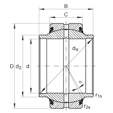 ؽ GE45-HO-2RS,  DIN ISO 12 240-1 ׼, άഽܷ