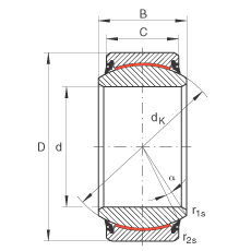 ؽ GE30-UK-2RS,  DIN ISO 12 240-1 ׼, άഽܷ