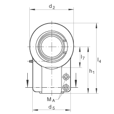 Һѹ˶ GIHNRK110-LO,  DIN ISO 12 240-4 ׼Ƽнװãά