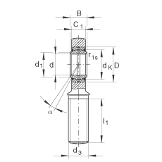 ˶ GAL35-DO-2RS,  DIN ISO 12 240-4 ׼ƣάഽܷ