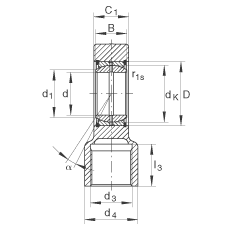 Һѹ˶ GIHRK80-DO,  DIN ISO 12 240-4 ׼Ƽнװãά