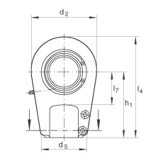 Һѹ˶ GIHRK110-DO,  DIN ISO 12 240-4 ׼Ƽнװãά