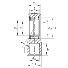 Һѹ˶ GIHRK30-DO,  DIN ISO 12 240-4 ׼Ƽнװãά