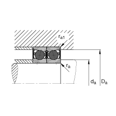  HCB7021-C-2RSD-T-P4S, ڣɶԻԪװӴ  = 15㣬մഽܷ⣬ǽӴƹ