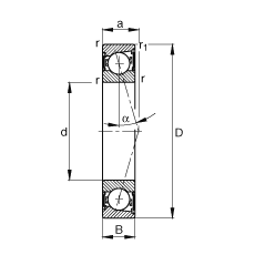  B7015-C-2RSD-T-P4S, ڣɶ԰װӴ  = 15㣬ഽܷ⣬ǽӴϹ