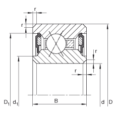  CSXU075-2RS, ĵӴУX˫ܷ⣬¶ -25C  +120C