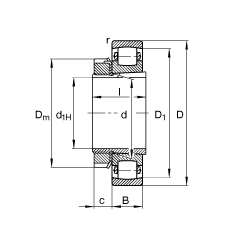 ι 20313-K-MB-C3 + H313,  DIN 635  DIN 5415 ׼Ҫߴ, ׶׺ͽ