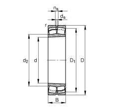 Ĺ 22212-E1-K,  DIN 635-2 ׼Ҫߴ, ׶ף׶ 1:12