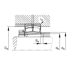 Ĺ 22312-E1-K-T41A + H2312,  DIN 635-2 ׼Ҫߴ, ׶׺ͽ